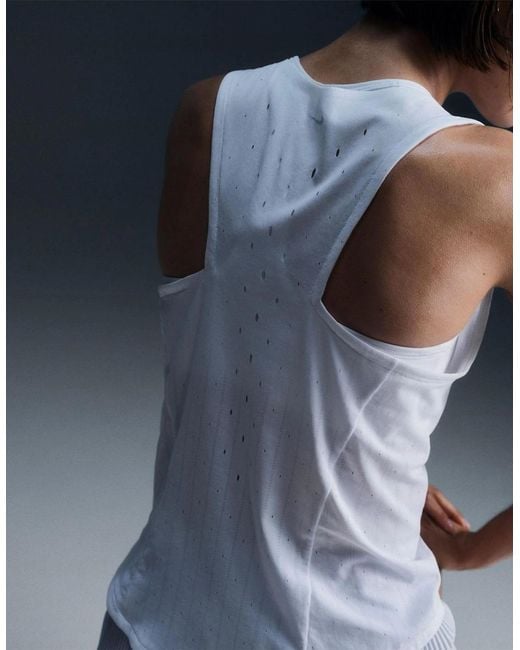 Nike Blue Dri Fit Adv Running Singlet