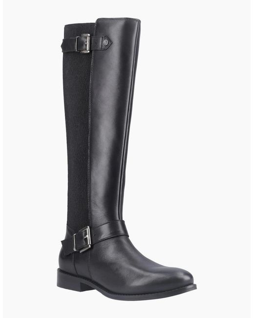 Hush Puppies Black Daphne Long Boots