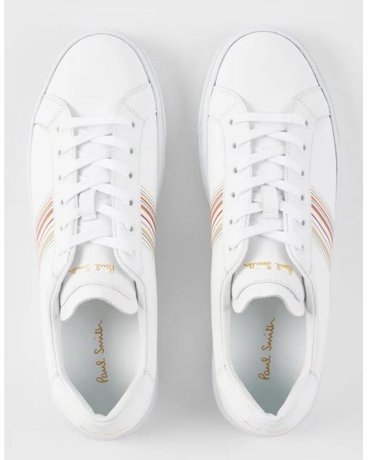 Paul Smith White Hanson Trainers 01 for men