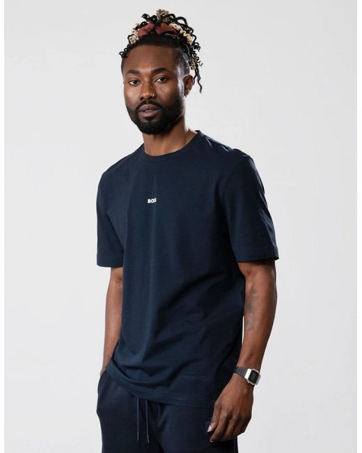 Boss Blue Boss Tchup Crew Neck Small Logo T-Shirt Nos for men