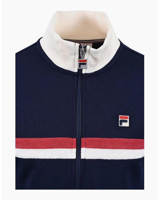 Fila Blue Enrico Track Jacket /Gardenia/Garnet for men