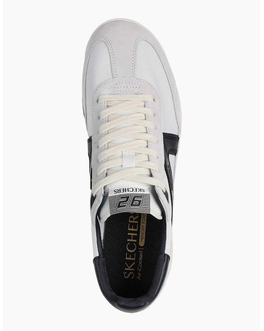 Skechers White Skx 92 Spective Leather Trainers for men