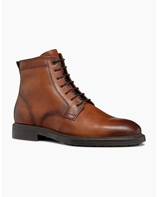 Geox Brown U Tiberio D Boots for men