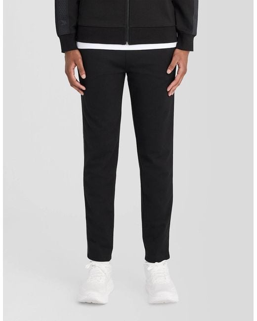 Lyle & Scott Black Padel Taped Joggers for men