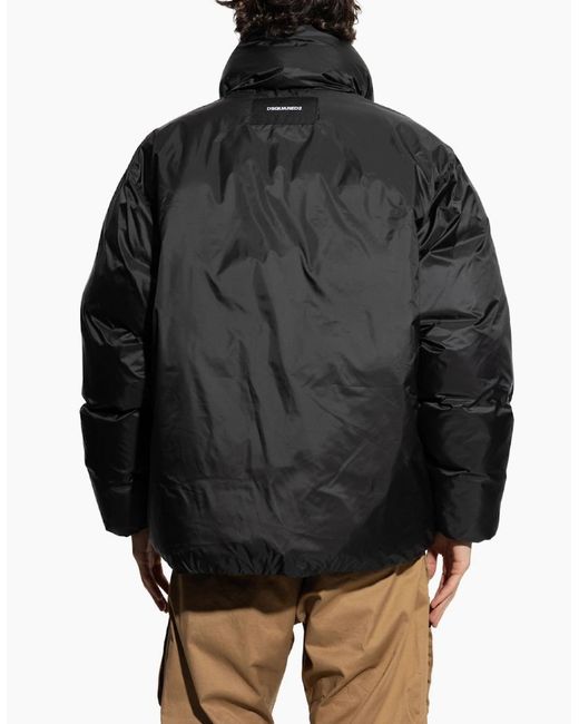 DSquared² Black Plain Puffer Jacket for men