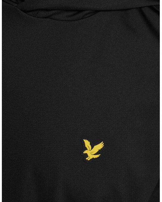 Lyle & Scott Black Performance Hooded Midlayer for men