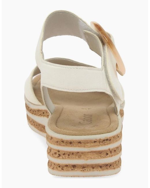 Gabor White Andre Sandals