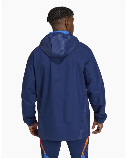 Adidas Blue Aw Jacket Tracksuit Top for men