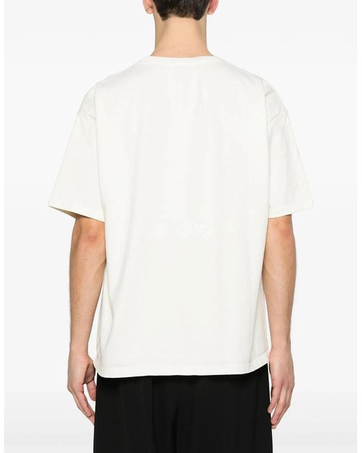Rhude White Script Printed T-Shirt for men