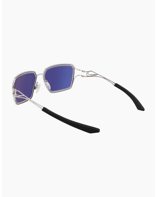 Nike Blue Prism Square Sunglasses for men