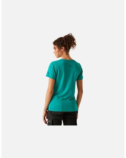 Regatta Blue Professional /Ladies Ada Cotton Stretch T-Shirt