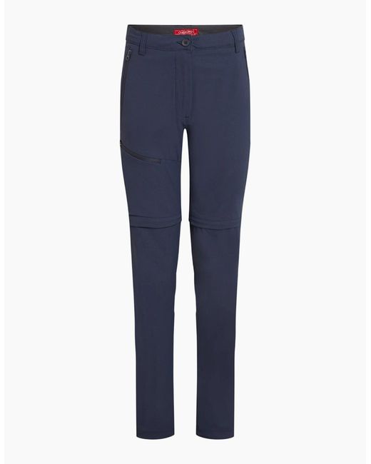 Craghoppers Blue Ladies Pro Iii Nosilife Convertible Trousers
