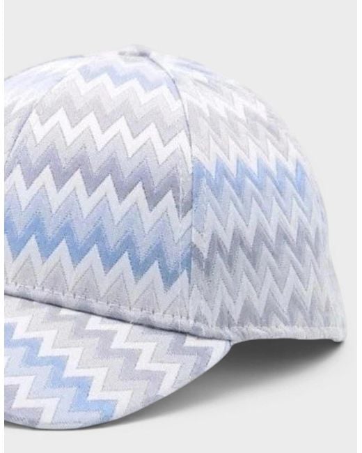 Missoni White Zig Zag Baseball Cap