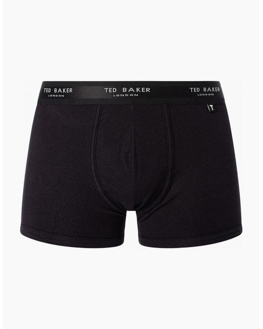 Ted Baker Gray 3-Pack Contrast Logo Boxer Trunks, Mix for men