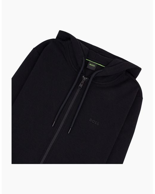 Boss Black Saggy Zip Up Track Hoody 001 for men