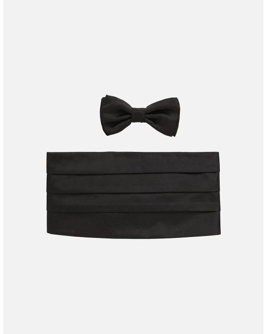 Boss Black Bow Tie And Cummerbund Set for men
