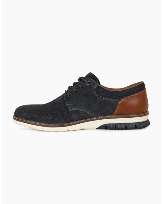 Rieker Black Baxter Casual Lace Up Shoes for men