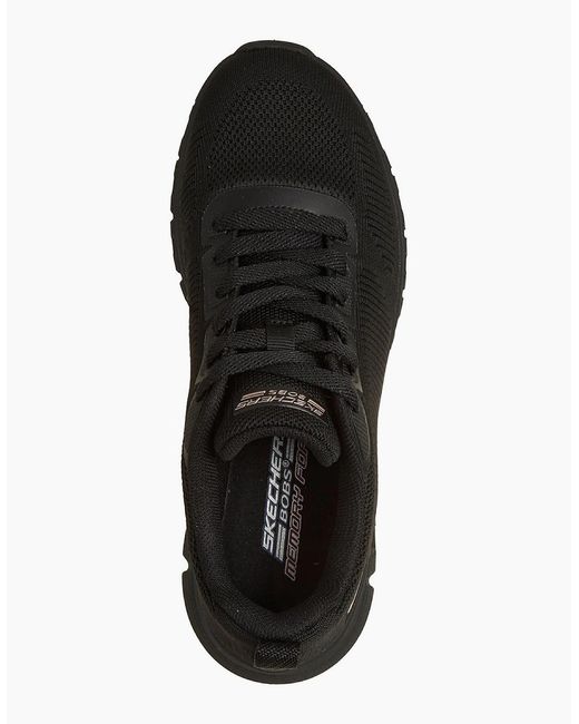Skechers Black Bobs B Lite Textile Trainers