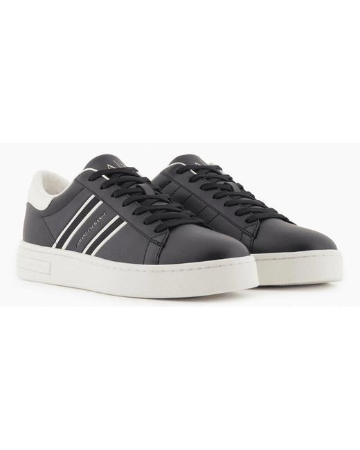 ARMANI EXCHANGE Black Low Top/ Sneaker Trainer for men