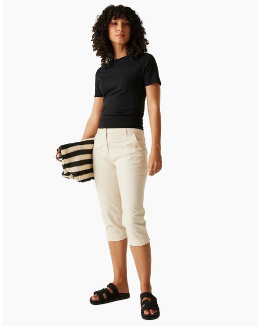 Regatta White Ladies Bayletta Capri Trousers