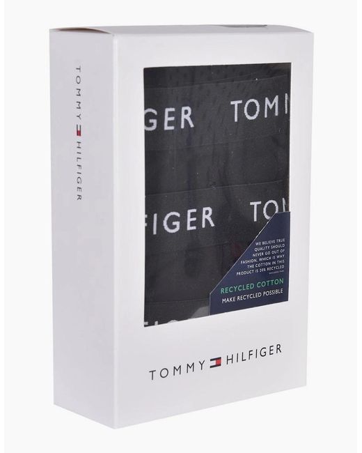 Tommy Hilfiger Black 3-Pack Premium Essential Logo Boxer Trunks for men
