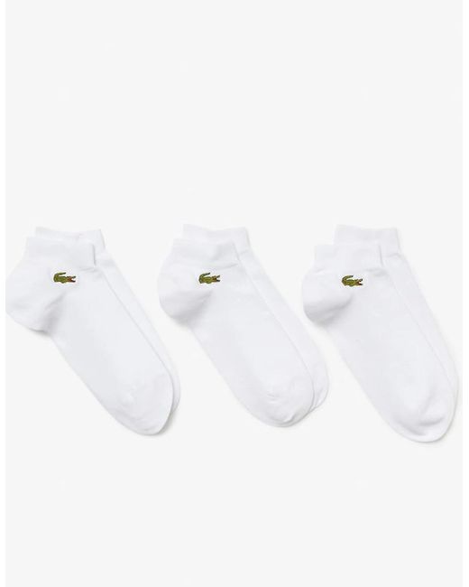 Lacoste Multicolor Pack Of 3 Pairs Of Low Sport Trainer Socks for men