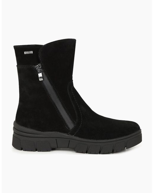 Caprice Black Sara Ankle Boots