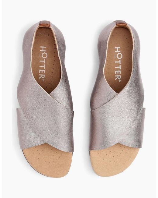 Hotter Metallic Seren Sandals