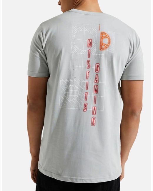 Ellesse Gray X Misfits Minor T Shirts Short Sleeve Casual Summer Cotton Tee New for men