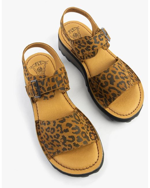 Fly London Brown Haly559Fly Sandals Tan