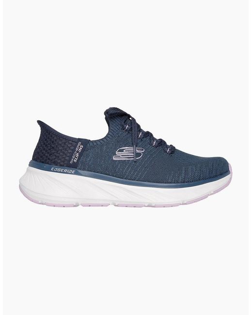 Skechers Blue Edgeride Impression Textile Trainers