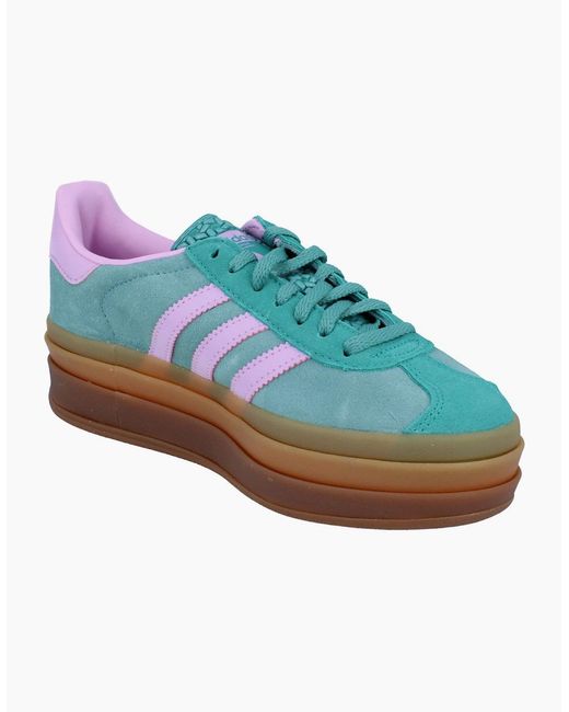 Adidas Blue Originals Gazelle Bold Trainers Sneakers Js3894