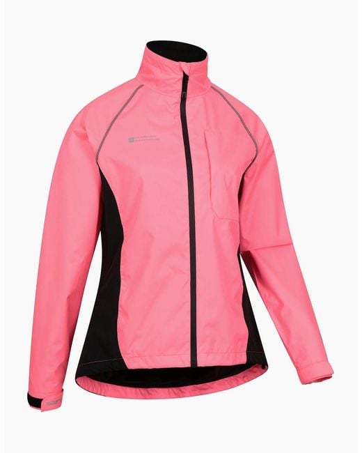 Mountain Warehouse Pink Ladies Adrenaline Ii Iso-Viz Waterproof Jacket