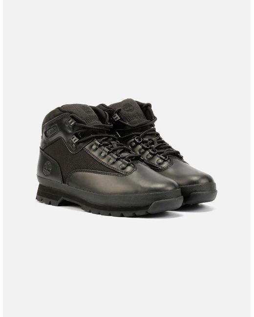 Timberland Euro Hiker Workwear I Blackout Leather Boots for men