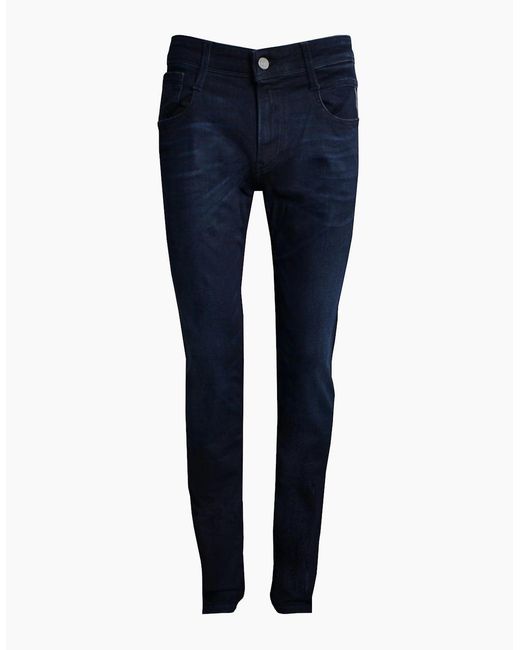 Replay Blue Anbass Dark Slim Fit Denim Jeans for men