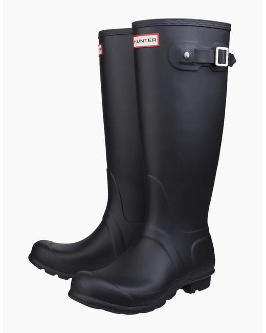 Hunter Blue Original Tall Wellingtons