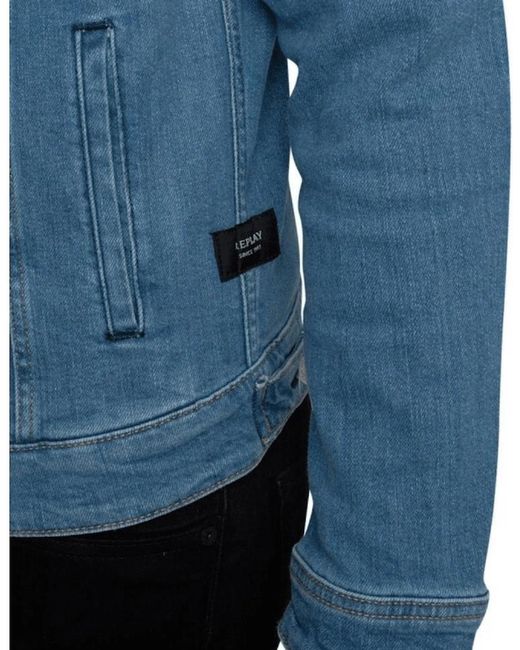 Replay Blue Mid Wash Denim Jacket for men