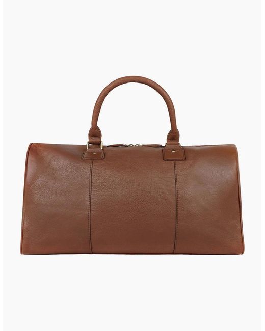 Lakeland Leather Brown Explorer Medium Holdall