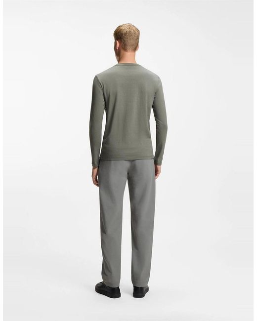 Boss Gray Tacks Long Sleeve Top for men