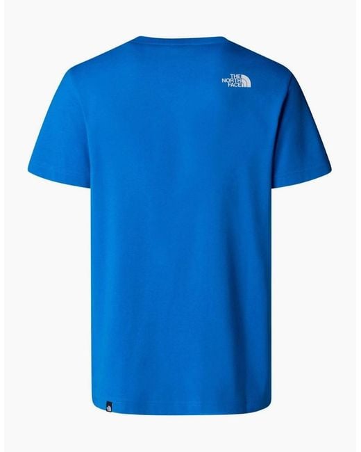 The North Face Blue Simple Dome Short Sleeve T-Shirt for men