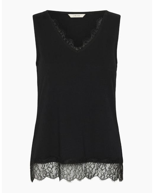 Cream Black Alvaia Jersey Top