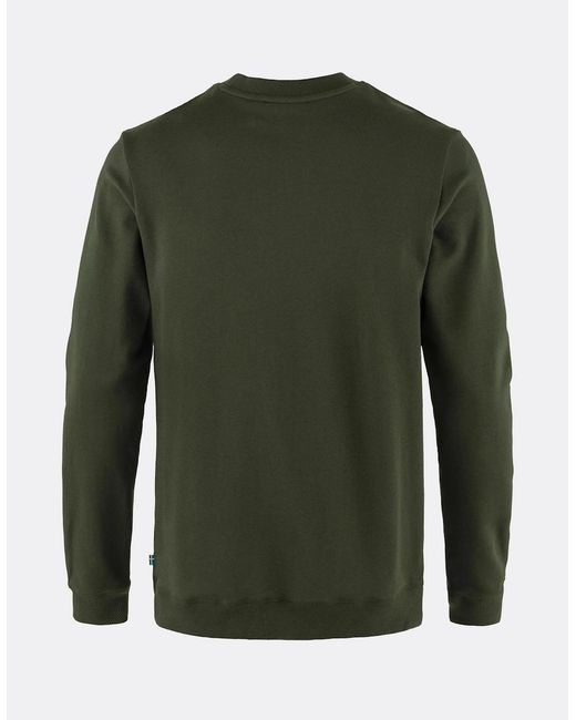 Fjallraven Green 1960 Logo Badge Sweatshirt for men