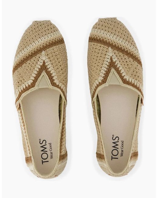 TOMS Natural Alpargata Classic Espadrille Shoes Dark