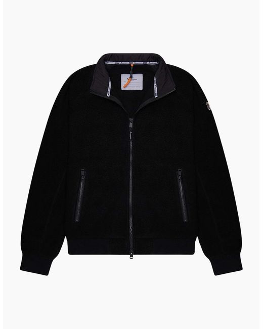 Aquascutum Black Active One Sherpa Jacket for men
