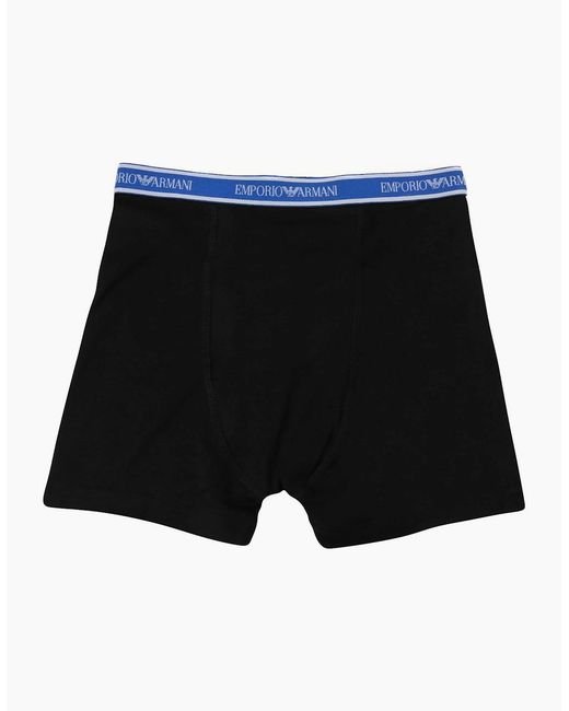 Emporio Armani Gray Neon 3Pack Boxer Trunks Anthracite for men