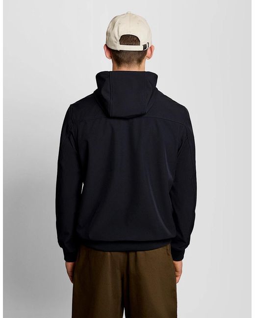 Lyle & Scott Black Mesh Lined Softshell Jacket for men