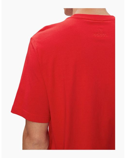 Adidas Essentials T Shirts Crew Neck Single Jersey Linear Embroidered Logo for men