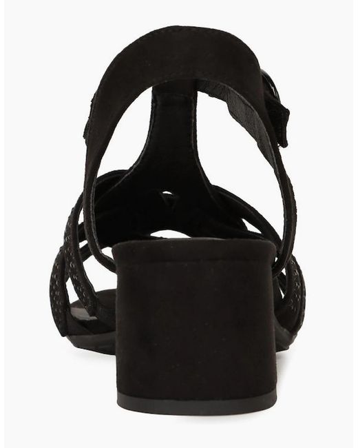 Softline Black Georgia Sandals