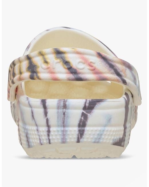 CROCSTM Multicolor Classic Tie Dye Adults Clogs Chalk/Multi