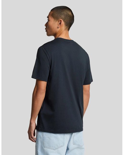 Lyle & Scott Blue Superfine Cotton T-Shirt for men